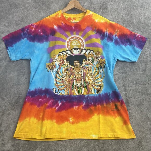 Liquid Blue Shirt Mens XL Jimi Hendrix Experience Axis Bold As Love Tie Dye 2016 - Picture 1 of 9